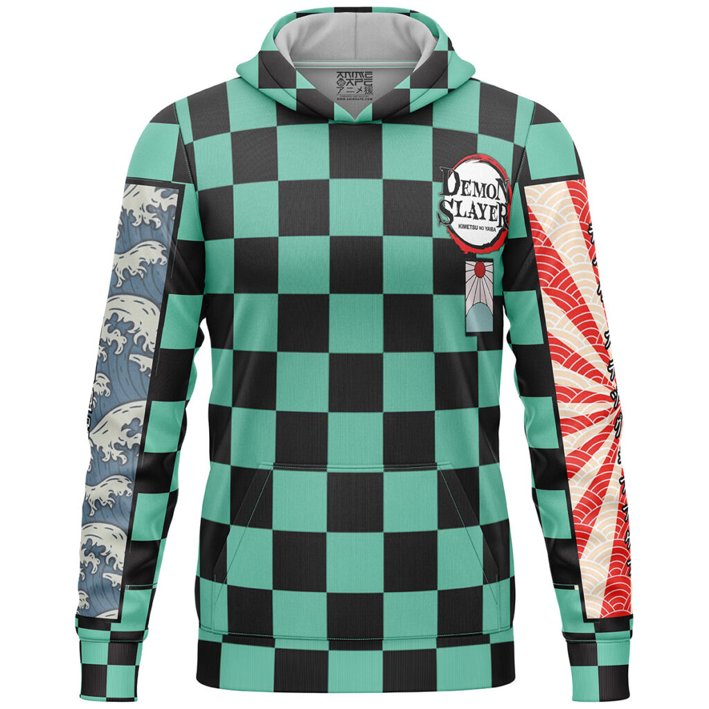 Kamado Tanjiro Haori Demon Slayer Streetwear  3D Hoodie - Image 2