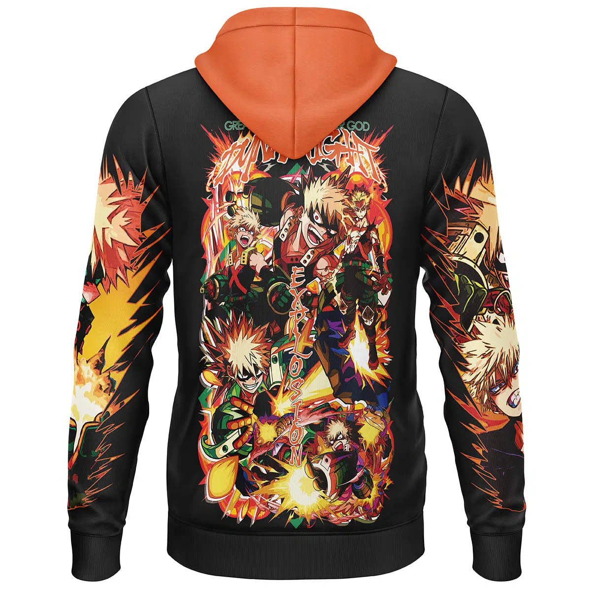 Katsuki Bakugo V2 Demon Slayer Streetwear  3D Hoodie