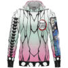 Kocho Shinobu Haori Demon Slayer Streetwear Lightweight Hoodie FRONT mockup - Demon Slayer UK Shop