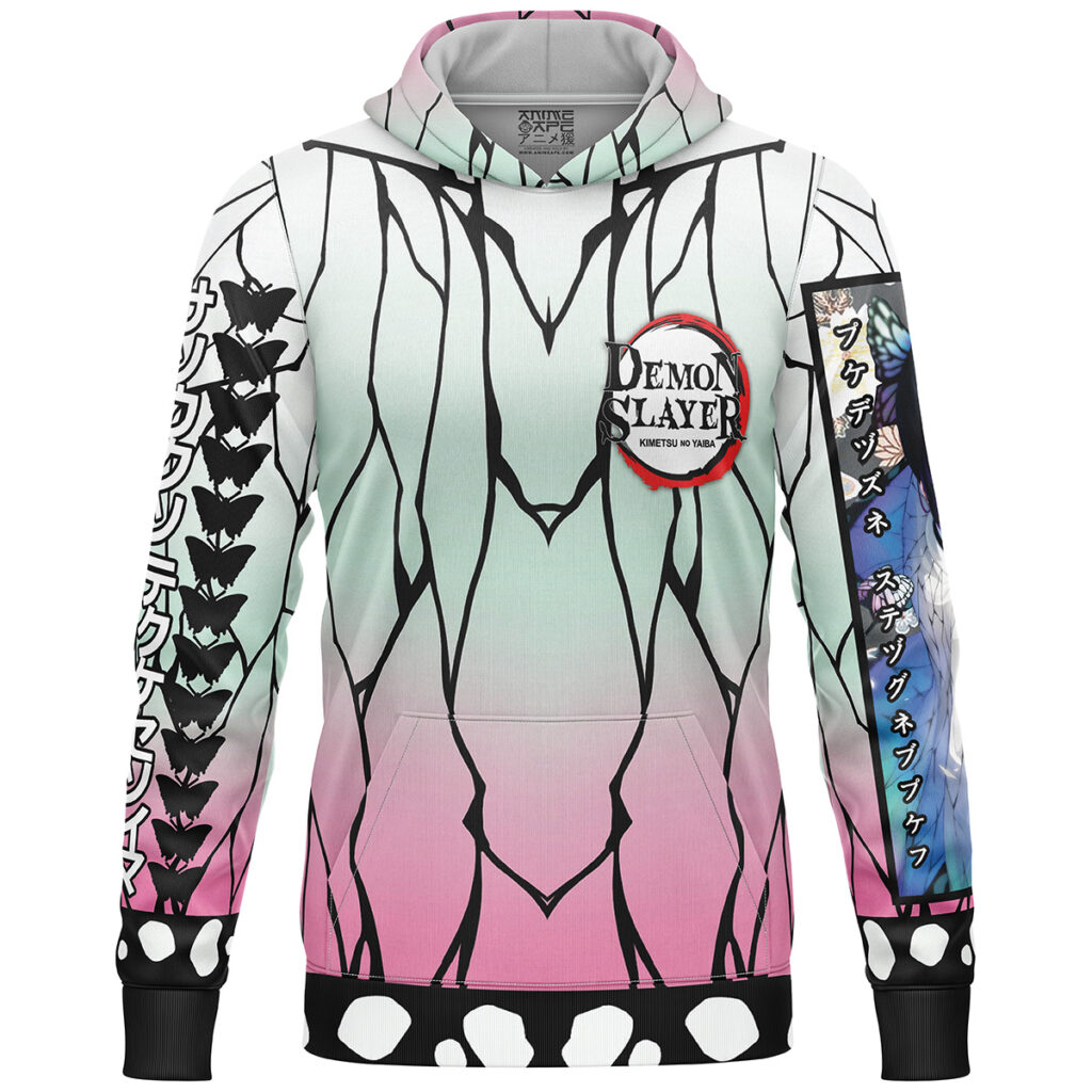 Kocho Shinobu Haori Demon Slayer Streetwear  3D Hoodie - Image 2