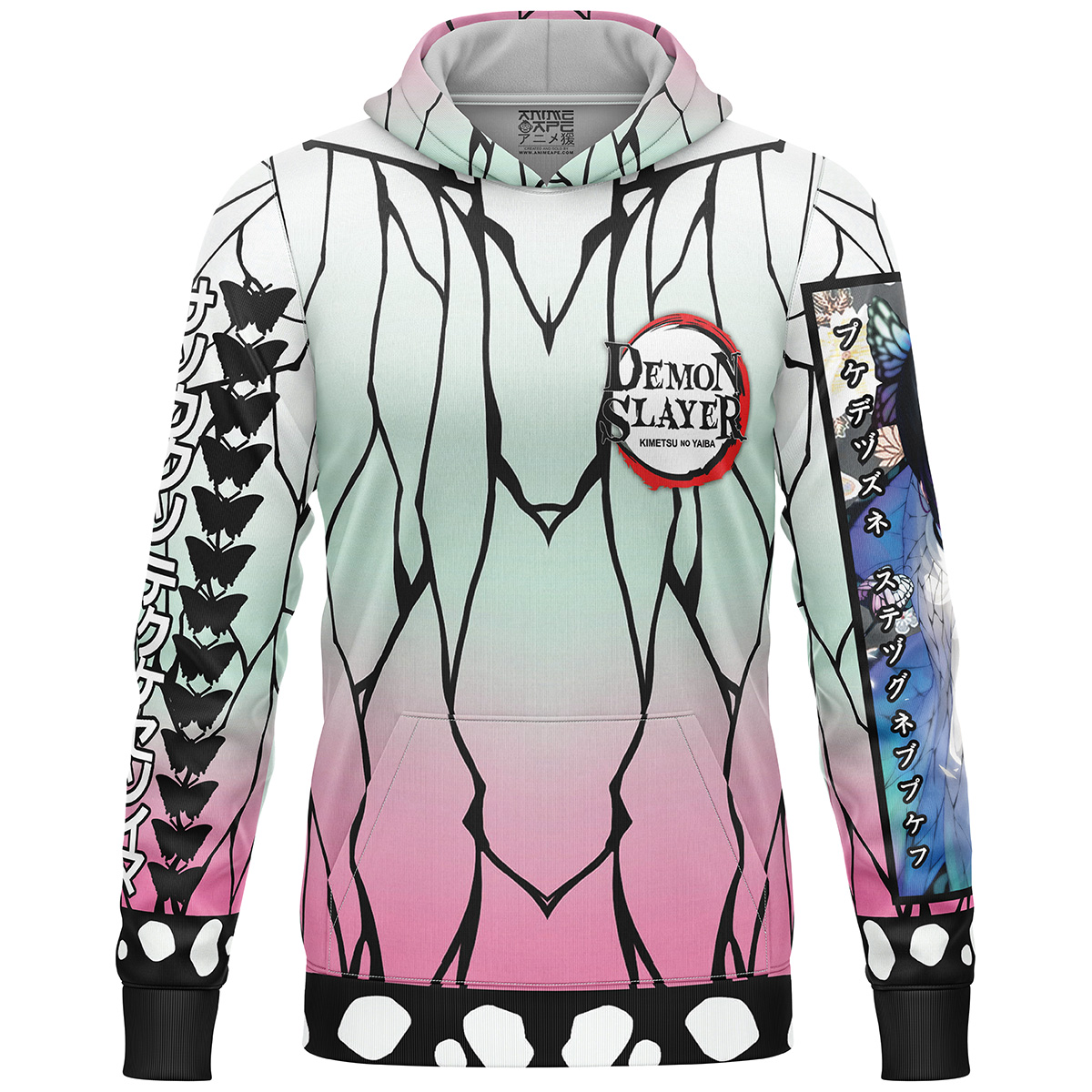 Kocho Shinobu Haori Demon Slayer Streetwear  3D Hoodie - Image 2