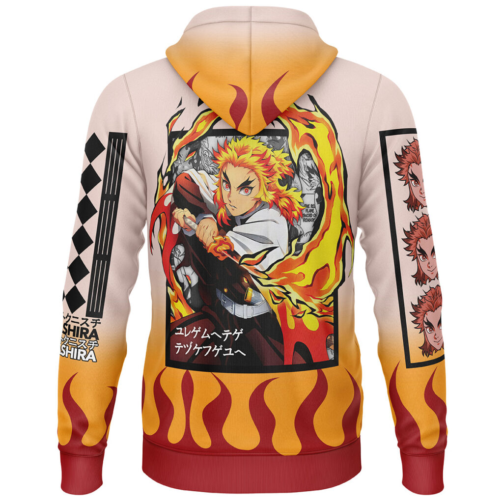 Kyojuro Rengoku Haori Demon Slayer Streetwear  3D Hoodie