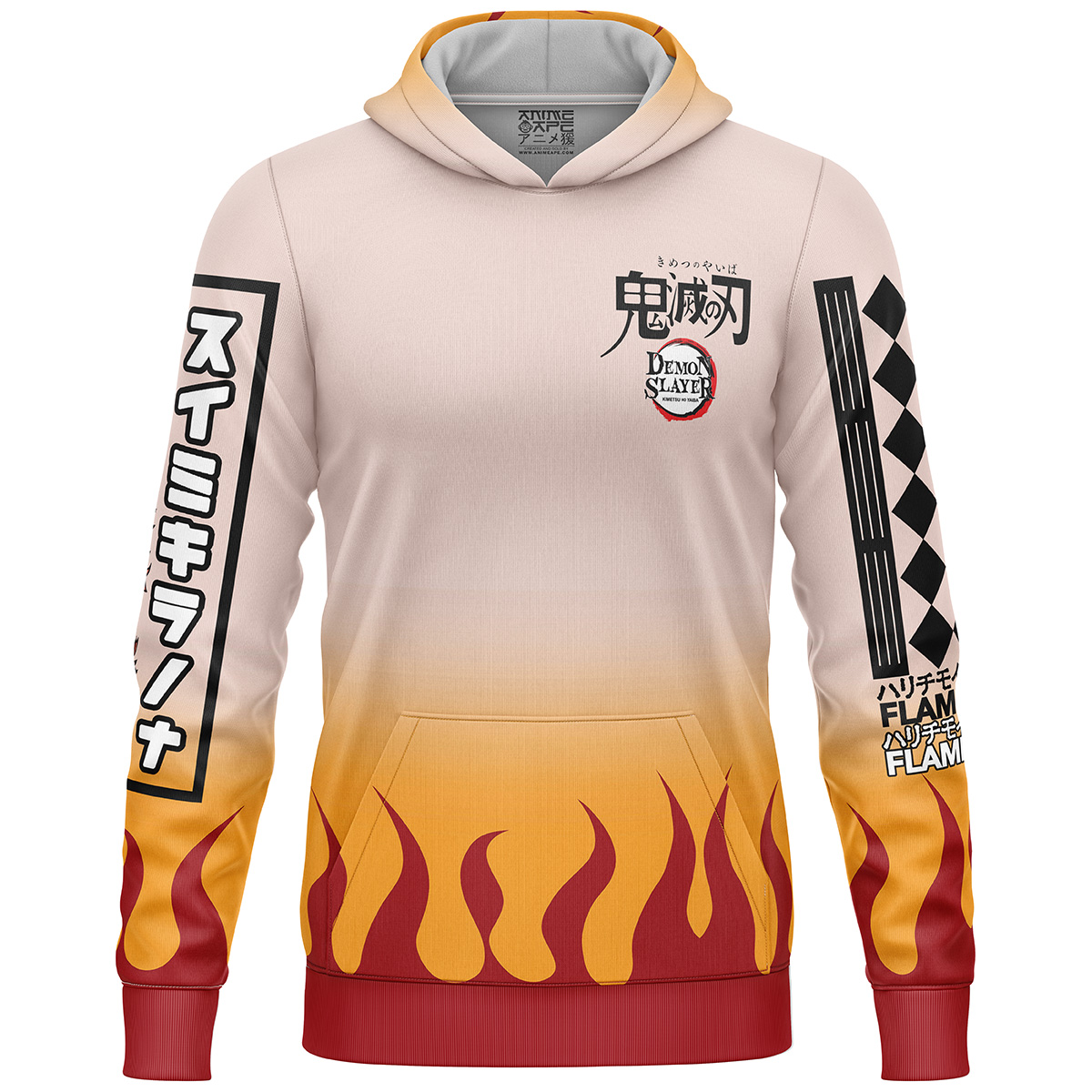 Kyojuro Rengoku Haori Demon Slayer Streetwear  3D Hoodie - Image 2