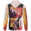 Kyojuro Rengoku V2 Demon Slayer Streetwear Lightweight Hoodie BACK mockup - Demon Slayer UK Shop