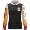 Kyojuro Rengoku V2 Demon Slayer Streetwear Lightweight Hoodie FRONT mockup - Demon Slayer UK Shop