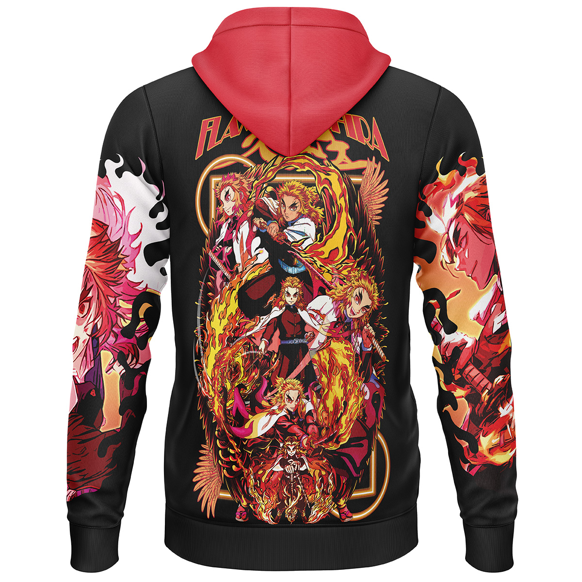 Kyojuro Rengoku V3 Demon Slayer Streetwear  3D Hoodie - Image 2