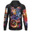 Mugen Train Arc Demon Slayer Streetwear Lightweight Hoodie BACK mockup - Demon Slayer UK Shop