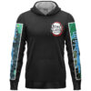 Muichiro Tokito Demon Slayer Streetwear Lightweight Hoodie FRONT mockup - Demon Slayer UK Shop