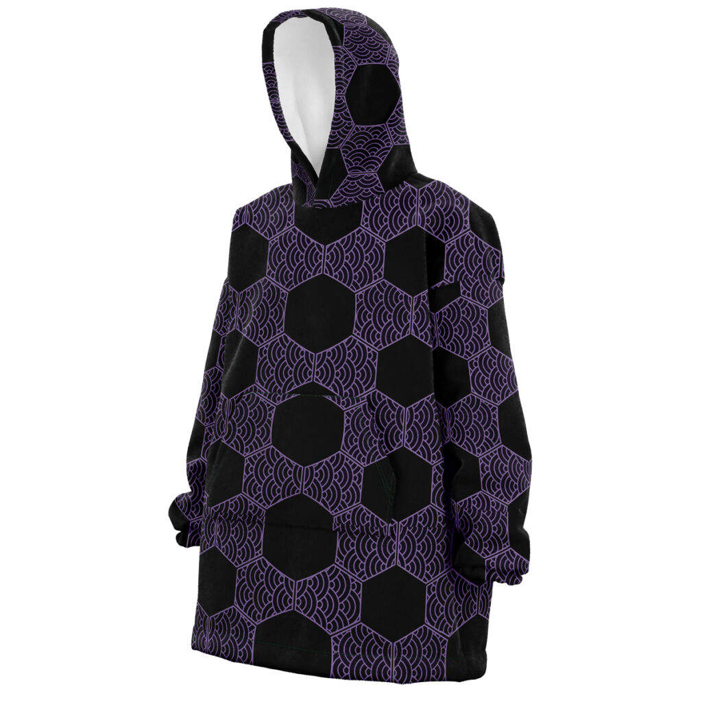 Kokushibo Demon Slayer Snug Oversized Blanket Hoodie - Image 2