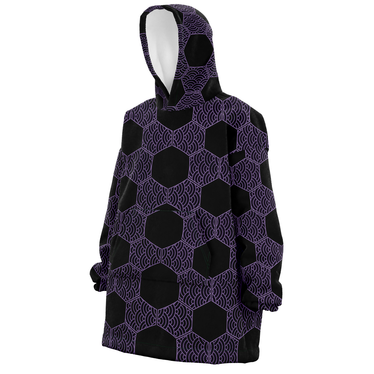 Kokushibo Demon Slayer Snug Oversized Blanket Hoodie - Image 2