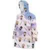 Oodie Oversized Blanket Hoodie front left 32 - Demon Slayer UK Shop
