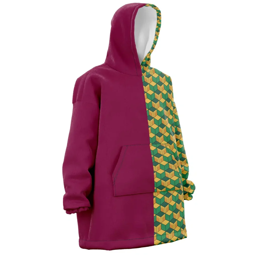 Giyu Tomioka Demon Slayer Snug Oversized Blanket Hoodie - Image 2