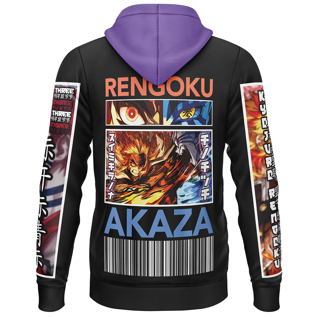 Rengoku vs Akaza Demon Slayer Streetwear  3D Hoodie
