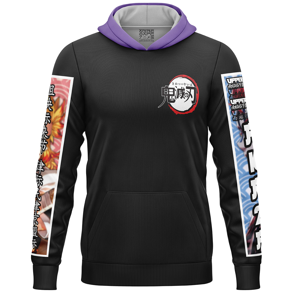 Rengoku vs Akaza Demon Slayer Streetwear  3D Hoodie - Image 2
