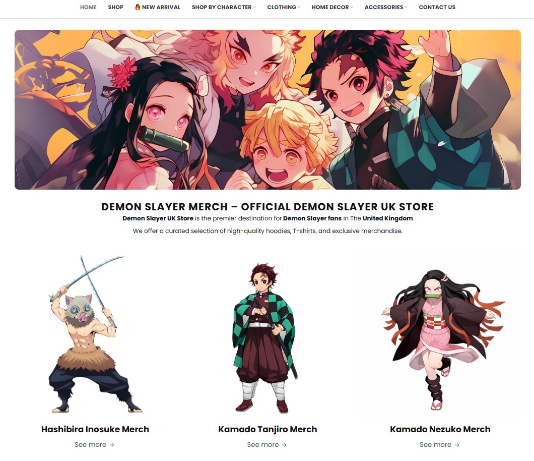 Screenshot 125 - Demon Slayer UK Shop