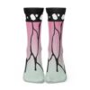 Shinobu Kocho Demon Slayer Socks FRONT mockup - Demon Slayer UK Shop