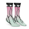Shinobu Kocho Demon Slayer Socks SIDE mockup - Demon Slayer UK Shop