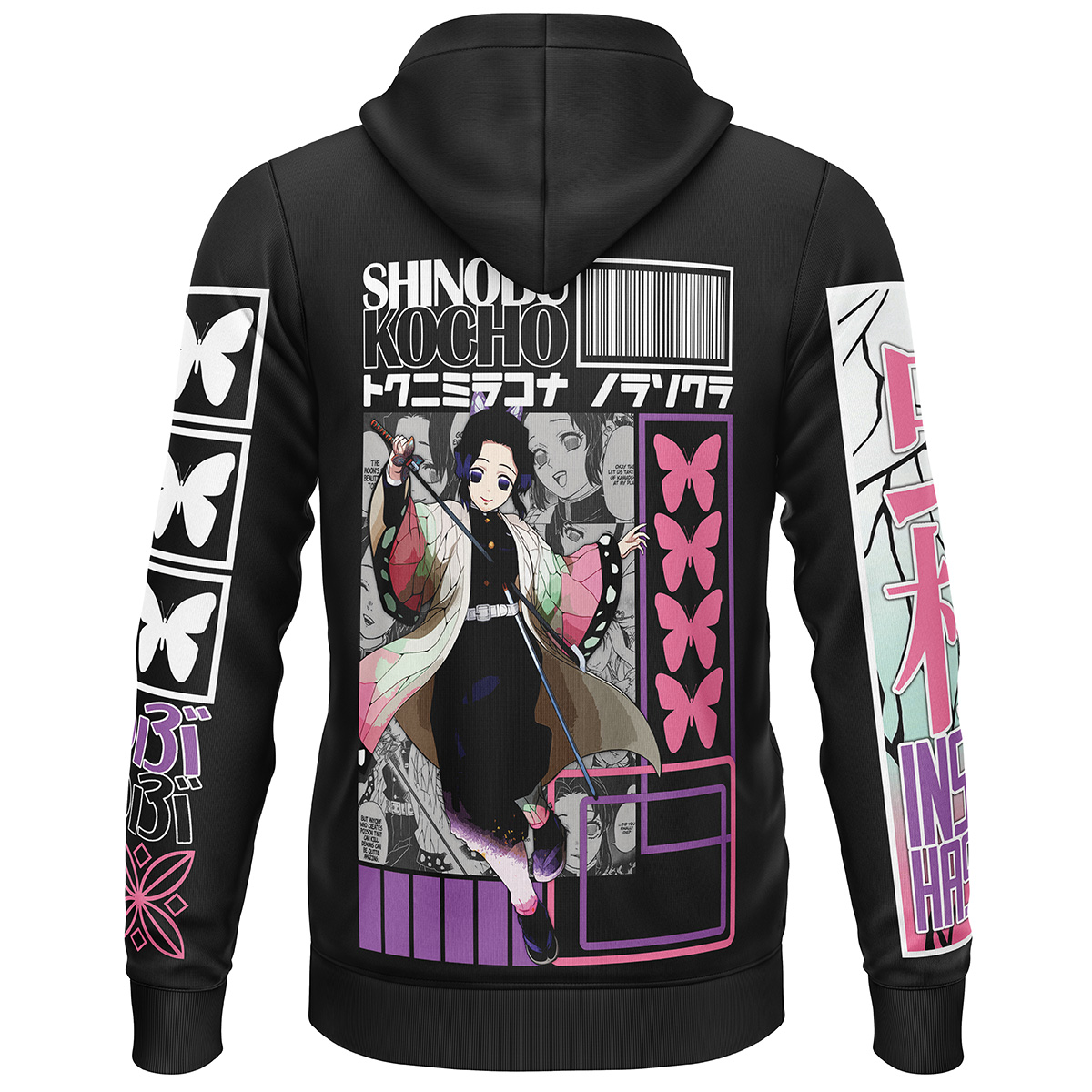Shinobu Kocho V2 Demon Slayer Streetwear  3D Hoodie