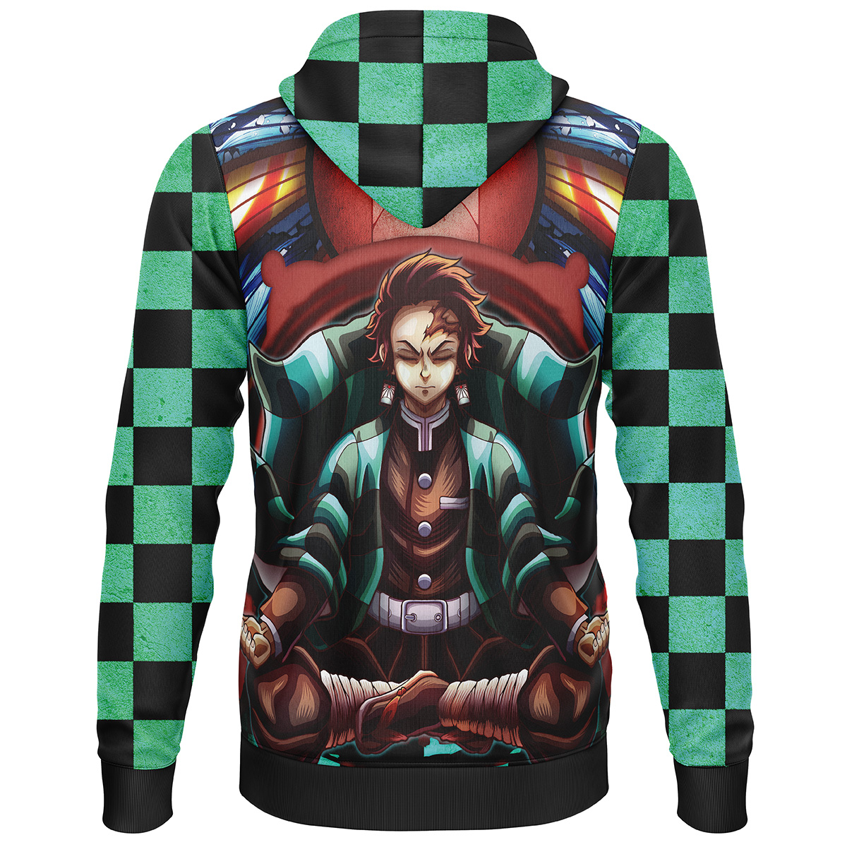 Trippy Kamado Tanjiro Demon Slayer  3D Hoodie - Image 2