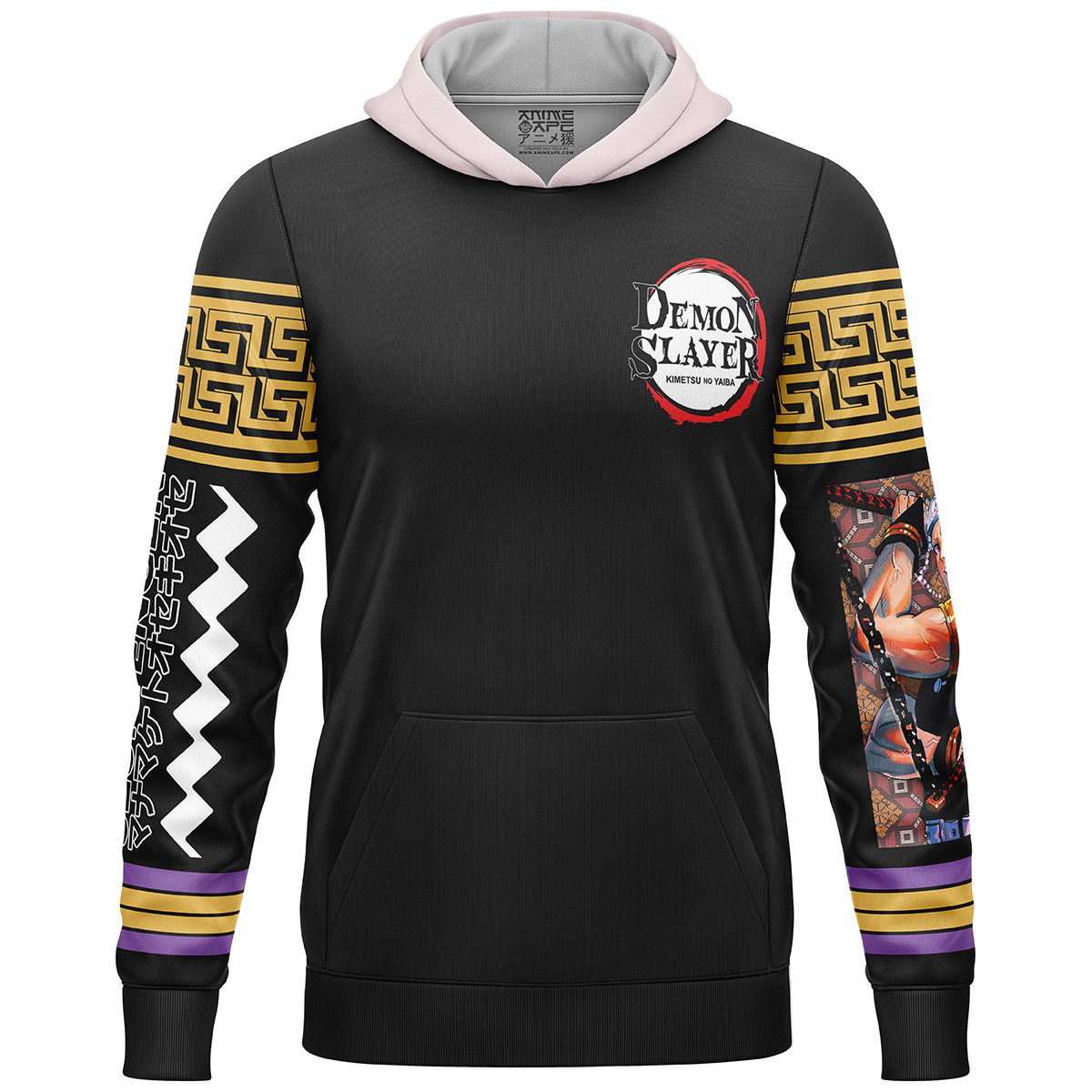Uzui Tengen Demon Slayer Streetwear  3D Hoodie - Image 2