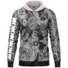 Uzui Tengen Manga Collage Demon Slayer Streetwear Lightweight Hoodie FRONT mockup - Demon Slayer UK Shop