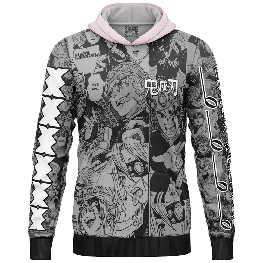 Uzui Tengen Manga Collage Demon Slayer Streetwear  3D Hoodie - Image 2