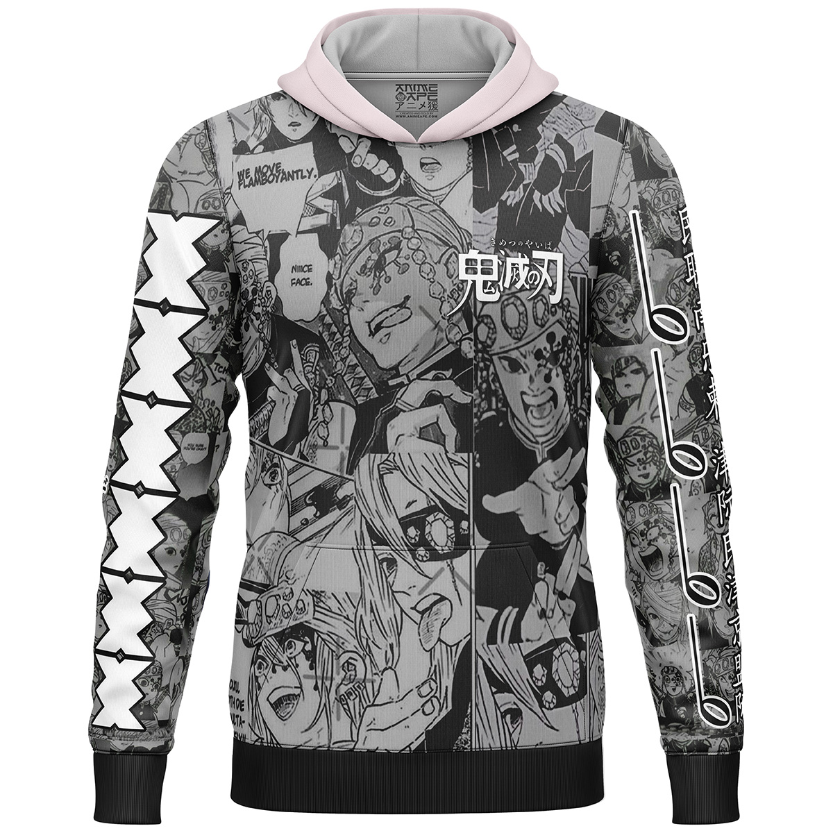 Uzui Tengen Manga Collage Demon Slayer Streetwear  3D Hoodie - Image 2