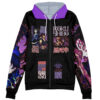 kokushibo Zip Hoodie Front Mockup - Demon Slayer UK Shop