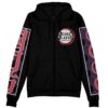 kokushibo Zip Hoodie Front Mockup 2 - Demon Slayer UK Shop