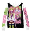mitsuri Zip Hoodie Back Mockup - Demon Slayer UK Shop