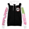 mitsuri Zip Hoodie Front Mockup - Demon Slayer UK Shop