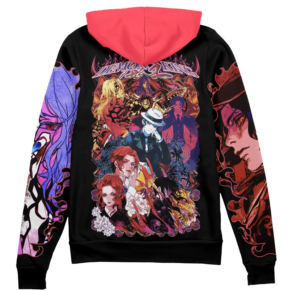 Kibitsuji Muzan Demon Slayer Streetwear Zip Hoodie Jacket
