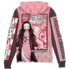 nezuko Zip Hoodie Back Mockup 1 - Demon Slayer UK Shop