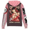 nezuko Zip Hoodie Back Mockup 2 - Demon Slayer UK Shop
