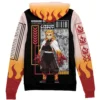 rengoku Zip Hoodie Back Mockup - Demon Slayer UK Shop