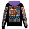 rengokuvsakaza Zip Hoodie Back Mockup - Demon Slayer UK Shop