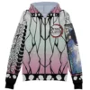 shinobuhaori Zip Hoodie Front Mockup - Demon Slayer UK Shop
