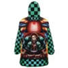 tanjiro Oodie Oversized Blanket Hoodie back - Demon Slayer UK Shop