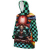 tanjiro Oodie Oversized Blanket Hoodie front left - Demon Slayer UK Shop