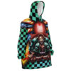 tanjiro Oodie Oversized Blanket Hoodie front right - Demon Slayer UK Shop