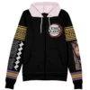 uzui Zip Hoodie Front Mockup - Demon Slayer UK Shop